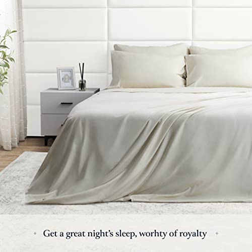 BELADOR Silky Soft Full Sheet Set - 6 Piece Luxury Bed Sheets with Deep Pocket for Full Size Bed, Secure-Fit Elastic, Breathable, Wrinkle Free Oeko-Tex BELADOR