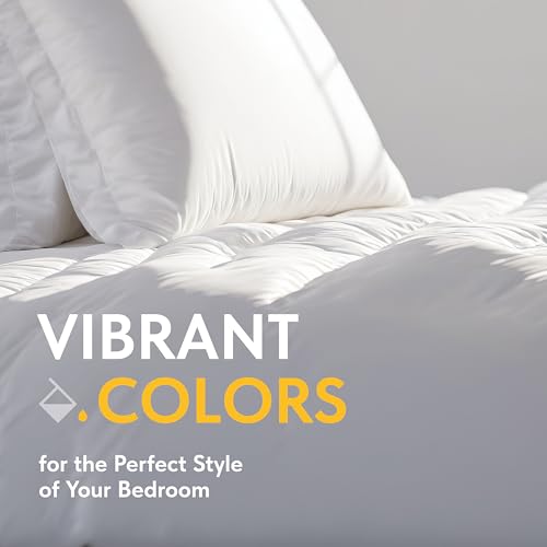 White Classic White Duvet Cover King Size, Microfiber Duvet Cover with Zipper, Set of 1 Down Comforter Cover with 2 Pillow Shams, Luxury Comforter Cover King Size | Comforter Not Included White Classic
