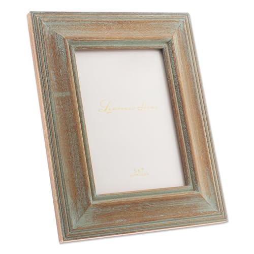 Lawrence Frames 5x7 Weathered Wood With Verdigris Wash Picture Frame (733157) Lawrence Frames