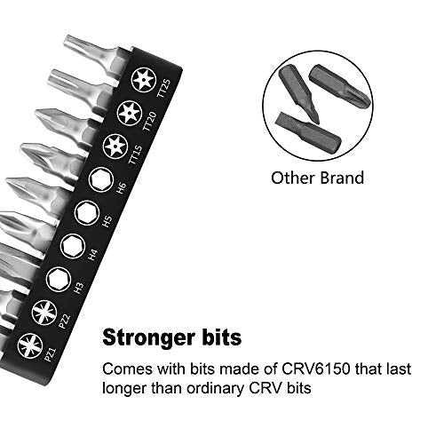 MULWARK 20pc 1/4 Ultra Low Profile Mini Ratchet Wrench Close Quarters Screwdriver Set with High Torque - Right Angle EDC Tool with 90 Degree Mini Offset Reversible Drive Handle & Multi Hex Bits Set MULWARK