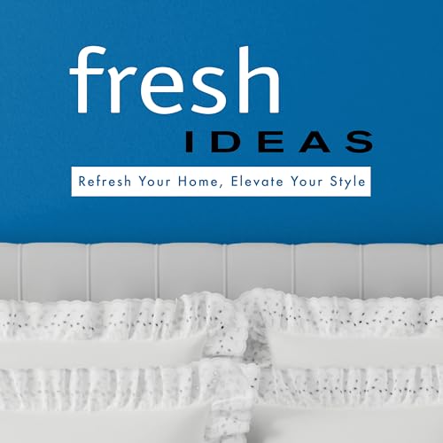 Fresh Ideas Bedding Tailored Bedskirt, Classic 14” Drop Length, Pleated Styling, King, White, (Model: FRE20114WHIT04) FRESH IDEAS