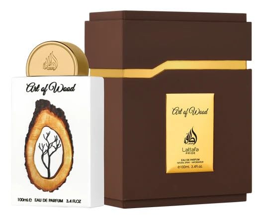 Lattafa Pride Art of Wood for Unisex Eau de Parfum Spray, 3.4 Ounce / 100 Ml Lattafa
