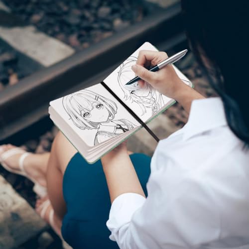 Lightwish Square Watercolor Journal,100% Cotton,300gsm/140lb,Acid-Free,24 Sheets Cold Press Watecolor Paper Sketchbook for Artists Adults Students,4.7 * 4.7 Inches LIGHTWISH