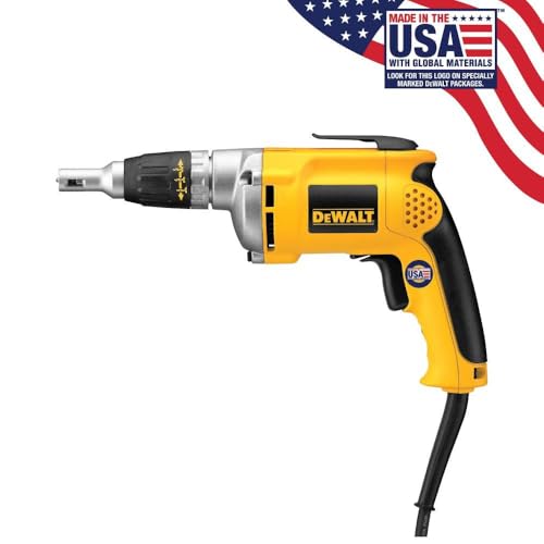 DEWALT Drywall Screw Gun, 6.3-Amp (DW272), Yellow DEWALT
