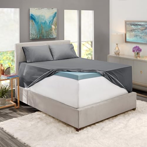 Hearth & Harbor Extra Deep Pocket Sheet Sets, Luxury Soft 6 Piece Bed Sheet Set Fits Mattress 18-24 Inches - Queen, Grey Hearth & Harbor