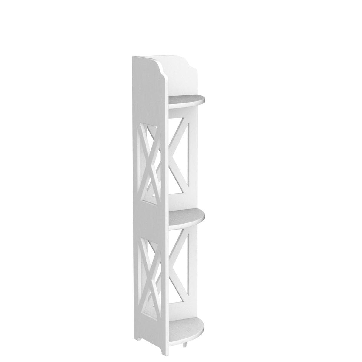 TuoxinEM Corner Shelves for Bathroom Storage, Waterproof Toilet Paper Holder Stand, White TuoxinEM