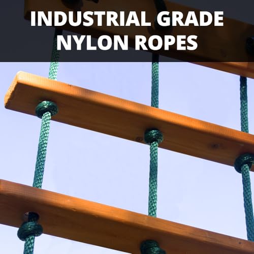 Gorilla Playsets 01-0006-AP Pioneer Peak Wood Swing Set with Wood Roof, Tire Swing, Clatter Bridge and Tower, Ramp, Slide, Two Swings, Amber Gorilla Playsets