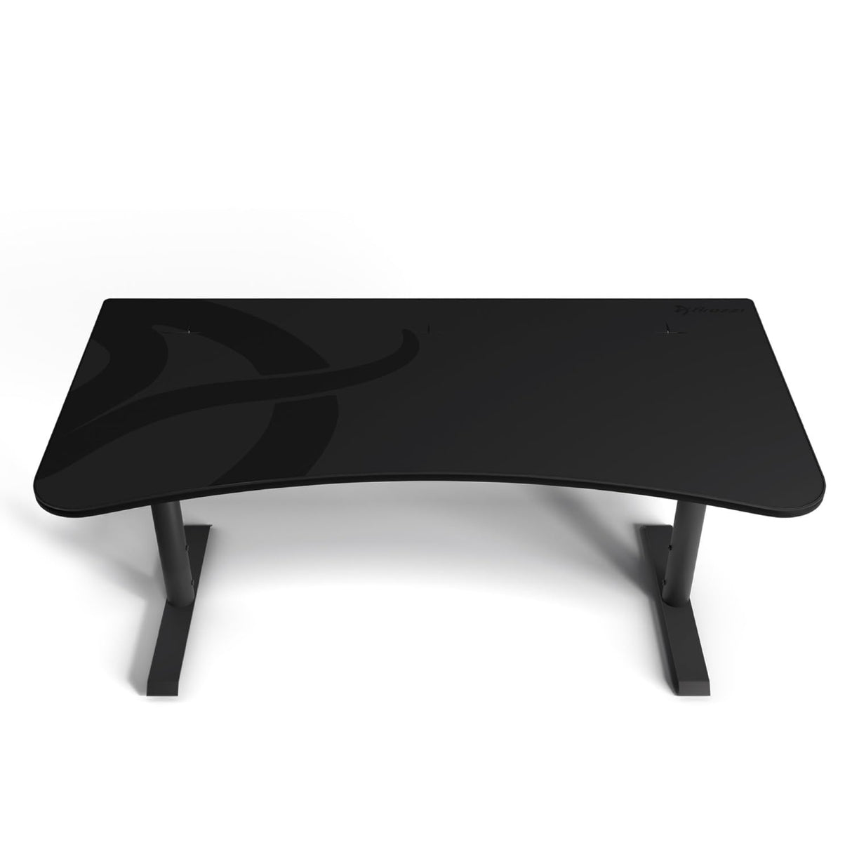 Arozzi Arena Ultrawide Curved Gaming and Office Desk with Full Surface Water Resistant Desk Mat with 3 Custom Monitor Mount Cut Outs and Under The Desk Cable Management Netting - Gunmetal Arozzi