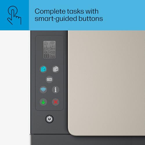 HP Smart-Tank 5000 Wireless All-in-One Ink-Tank Printer with up to 2 years of ink included, mobile print, scan, copy, white, 17.11 x 14.23 x 6.19 HP