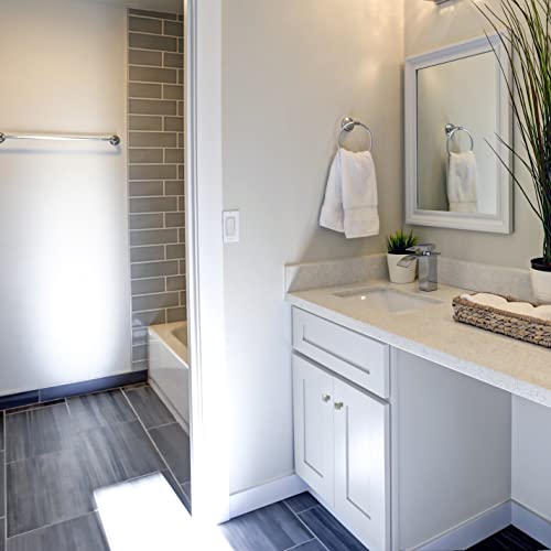 Brookings 24 Inch Bathroom Vanity, Ready to Assemble, Solid Wood, Sherwin Williams® White – Design House, 586933 Design House
