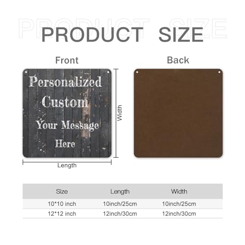 Custom Wood Signs Personalized Text Door Signs for Home Decor Customized Plank Gifts for Family Wedding Farmhouse Kitchen ALLC