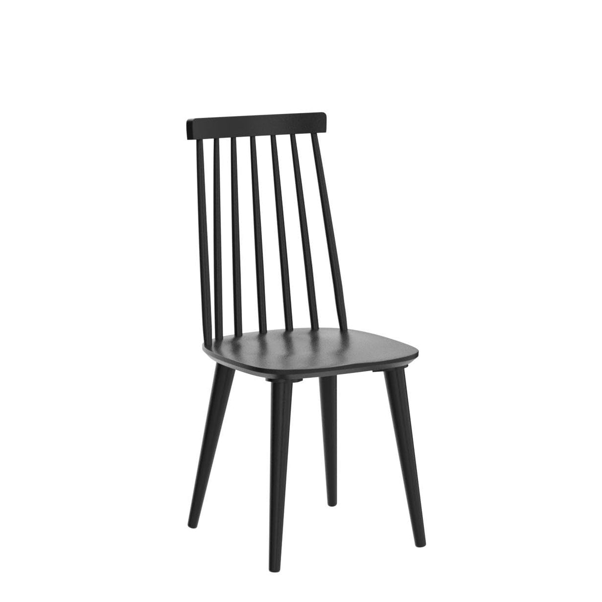 DUHOME Dining Chairs Set of 4 Wood Dining Room Chair Black Spindle Side Kitchen Room Country Farmhouse Chairs Black DUHOME