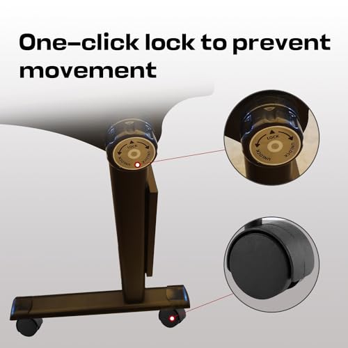 Folding Conference Table,Mobile Conference Room Tables Rolling Meeting Table with Caster Wheels,Flip Top Mobile Training Room Table,Foldable Rectangle Seminar Tables for Office,Classr (6pack, 61in) MSFDC