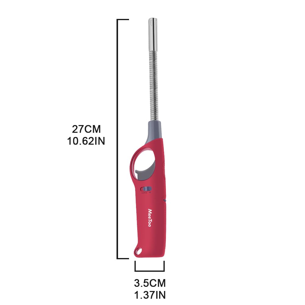 Multi-Purpose Lighters, 3 Pack Refillable Butane Lighters for Survival Camping Fishing (No Butane Fuel Inside) MEETOO