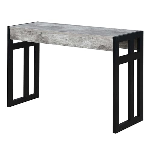 Convenience Concepts Monterey Console Table 49.5" - Modern Narrow Sofa Display Accent with Storage Shelf for Contemporary Living Room, Entryway, Hallway, or Bedroom, Faux Birch Convenience Concepts