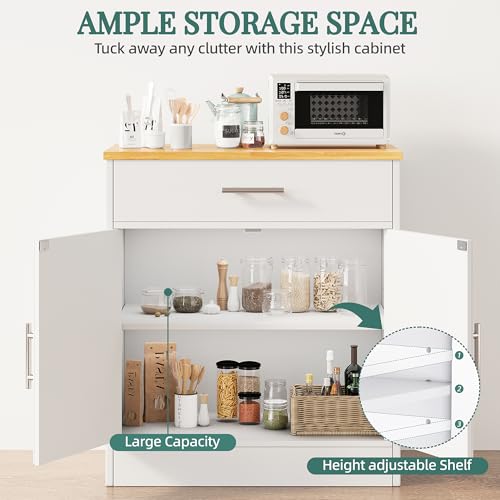 Shintenchi Farmhouse Storage Cabinets with Doors and Shelves,Kitchen Barn Door Storage Cabinet with Drawers,Coffee Bar Cabinet Buffest Sideboard for Dining Room,Bathroom,Entryway Shintenchi