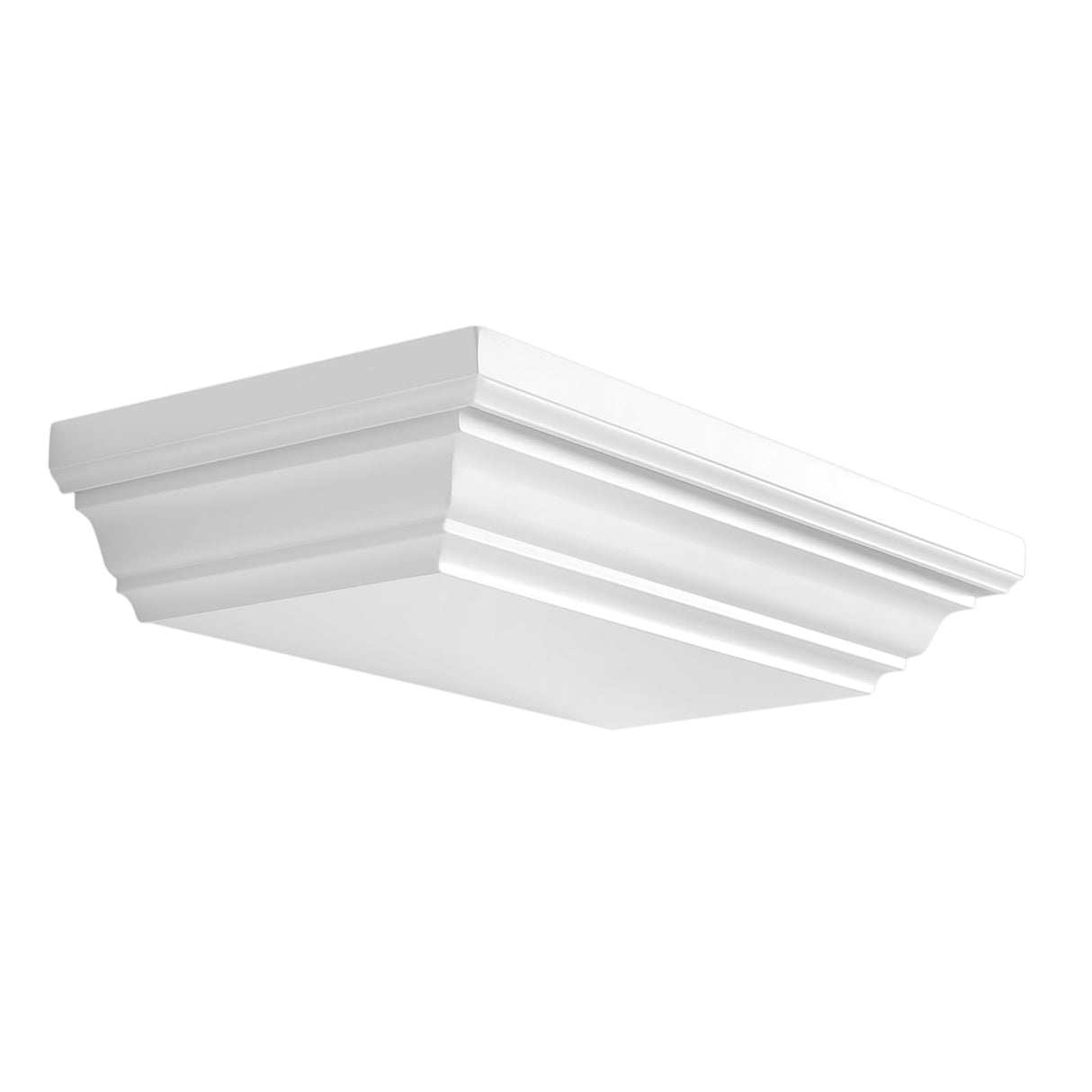 JOLLYMER Concealment Gun Shelf with Hidden Trap Door with RFID Lock, White Floating Shelf for Living Room JOLLYMER