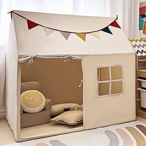 Kids Tent Indoor & Outdoor Toddler Tent Kids Play Tent Large Kids Playhouse Tent Toys with Pennant Banners Razee Razee