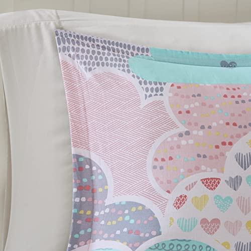 Intelligent Design Kids Comforter Vibrant Fun and Playful Unicorn Print Down Alternative All Season Children Bedding-Set, Girls Bedroom Décor, Twin/Twin XL, Cloud Pink with 2 dec pillows Intelligent Design