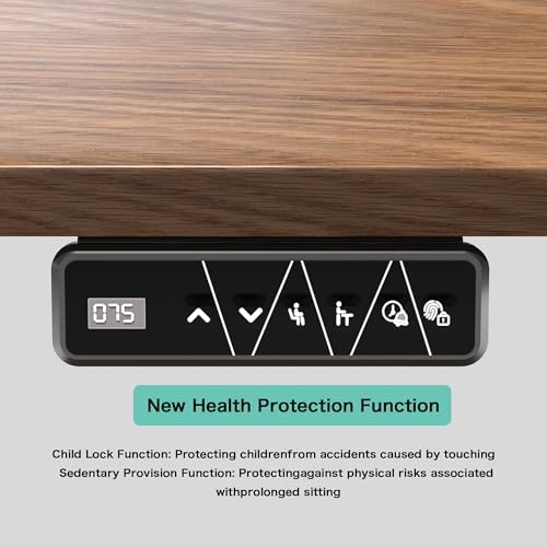 JWX 4-Leg Standing Desk Frame with Dual Motors, Electric Height Adjustable Desk Base, Heavy Duty 330 lbs Load, Fits Desktop 39″–79″, Anti-Collision, Memory Presets, Black Frame Only JWX