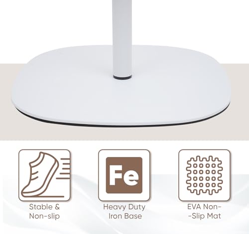 tonchean Portable Standing Desk for Small Spaces, Adjustable Height 18.5" to 47.2" Laptop Stand, Projector Stand for Home Office, Easy Assembly Compact Floor Desk tonchean