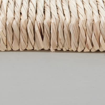 Signature Design by Ashley Mirimyn Farmhouse 23.63" Counter Height Bar Stool with Woven Wicker Seats, 2 Count, White & Light Brown Signature Design by Ashley