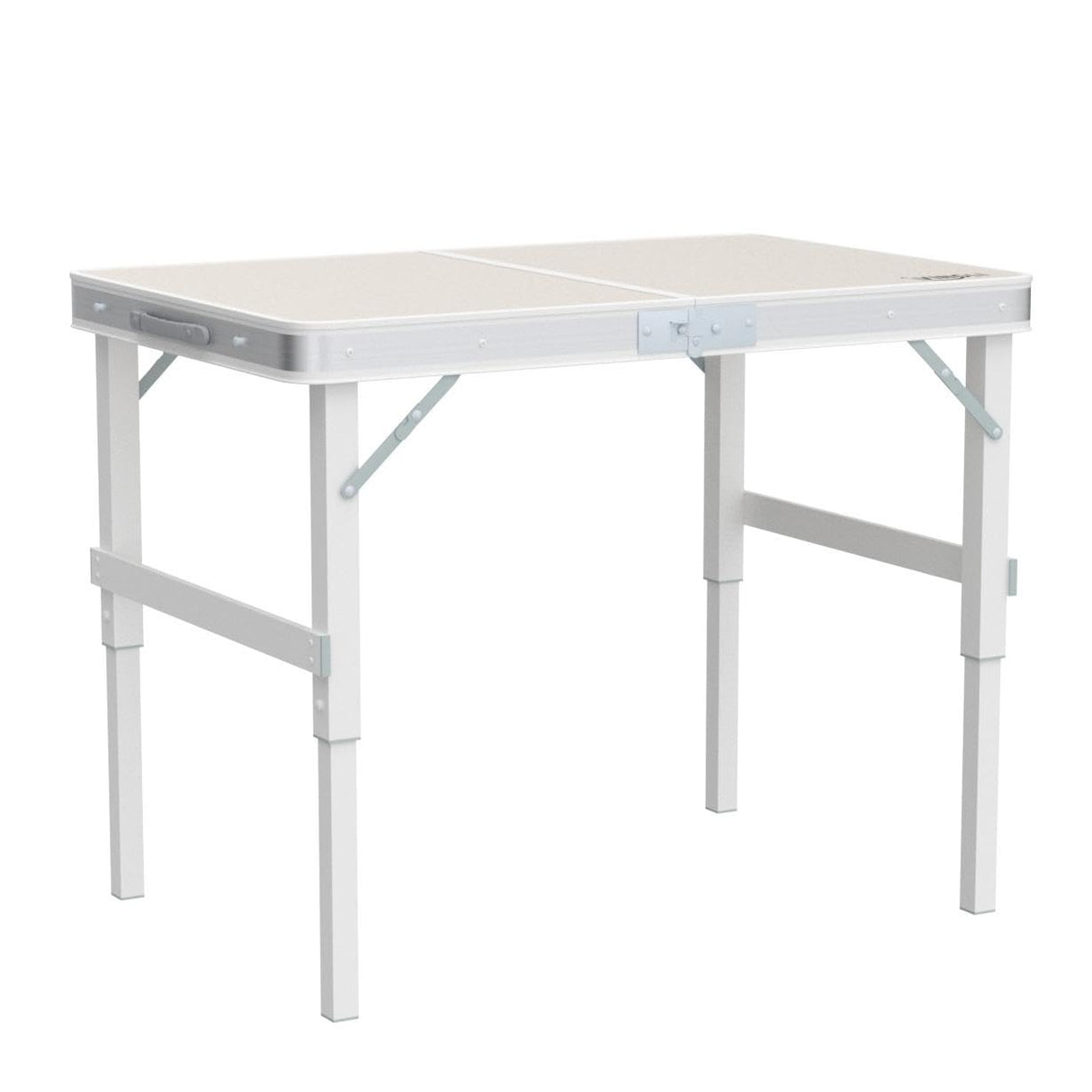 VINGLI 3FT Small Camping Table Adjustable Height Aluminum Folding Table for Picnic Party BBQ, Plastic RV Suitcase Table Portable Lightweight Fold Up Utility Outdoor Tables with Carrying Handle … VINGLI