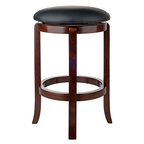 Winsome Walcott Swivel Bar Stool, 24", Walnut Winsome