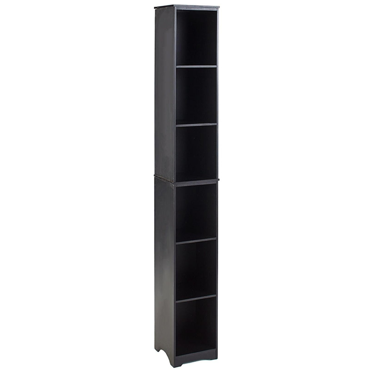 Slim Storage Towers Baskets MDF Seagrass Steel Bathrooms, Kitchens & Dorm Rooms (Black Storage Tower) Unique's Shop