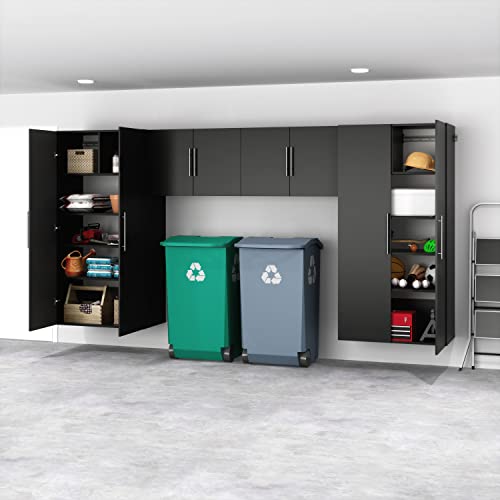 HangUps Upper Storage Cabinet, 30", Black Prepac