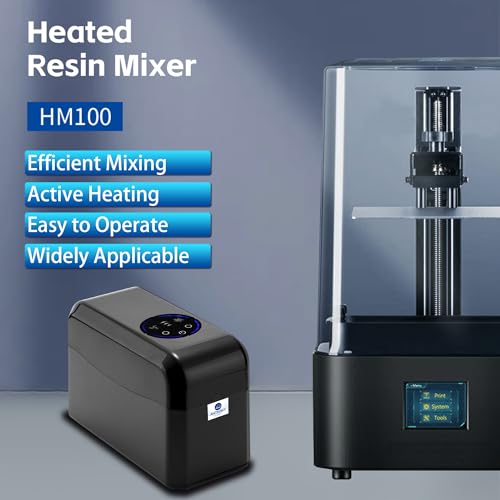 Antinsky HeatMixer-HM100 3D Printer Resin Mixer & Heating, No Heating Preheat 40 & 50 ℃ to Improve Printing Quality for 250g/500g/1kg LCD DLP SLA Resins Anycubic ELEGOO Phrozen SUNLU Siraya Tech Antinsky