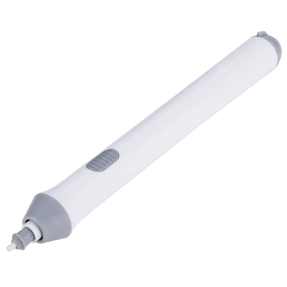 Eraser Pen For Drawings Electric,Pencil with Electric Eraser Erasers for Artists,Peacock Patch Tenwin Electric Battery Operated Automatic Pencil Eraser with 22 Eraser Refills Black(White) Tbest