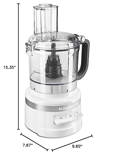 KitchenAid 7-Cup Food Processor KFP0718WH, White KitchenAid