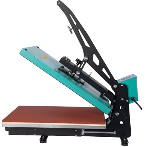 Montary 16x24 Commercial Grade Semi-Automatic 2000W High Pressure Multifunction Heat Press Machine: Boasting a Slide Out Lower Platen, Fast Heating & Infrared Positioning,Green Montary