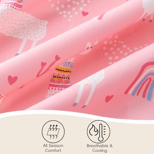 Bunnikins & Clover Twin Sheets Set Kids, Deep Pocket Soft Printed Microfiber 3 Piece Toddler Bedding Set for Boys Girls Bunnikins & Clover