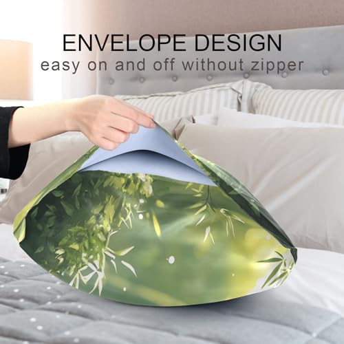 Bokkoy Soft and Silky Satin Pillow Case with Red Panda Watching Wrinkle Resistance for Standard, Queen, and King Sizes - Single Pack Sales Bokkoy