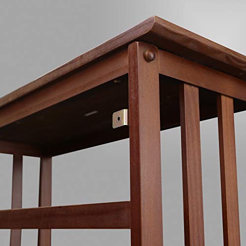 Casual Home Mission Style 5-Shelf Bookcase, Walnut Casual Home