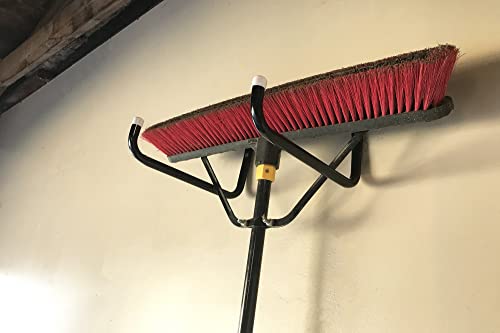 Shepherd Hardware 8091E Heavy Duty Steel 10-Inch Garage Storage Utility Hooks, 4 Pack, Black Shepherd Hardware