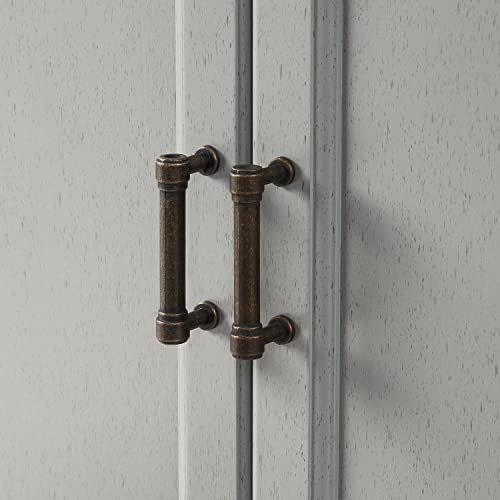 Crosley Furniture Tara 3-Piece Sideboard and Pantry Set, Distressed Gray Crosley Furniture