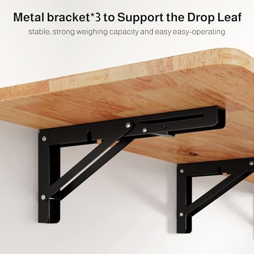 Ahomly White Kitchen Island with Drop Leaf, Spacious Storage, 5 Wheels, and Towel Bar Ahomly