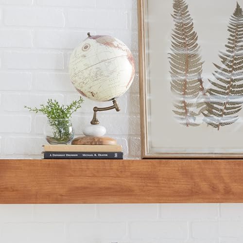 Deco 79 Contemporary Mango Wood Globe Globe, 8" x 8" x 14", Cream Deco 79