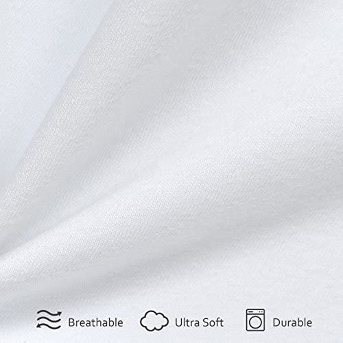 Cot Sheets 31" x 75"(2 Pack), Cot Fitted Sheet Ultra Soft and Breathable Snug Fit for Narrow Twin Mattress/Camp Bunk Beds/RVs Bunk/Guest Beds/Army Cots/Trifold Mattress Grey and White, Cover Only Moonsea