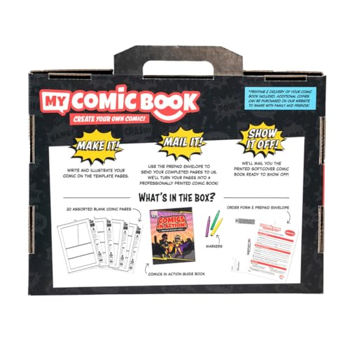 Lulu Jr. My Comic Book Making Kit, Multicolor, 6.75" x 10.25" Lulu Jr.