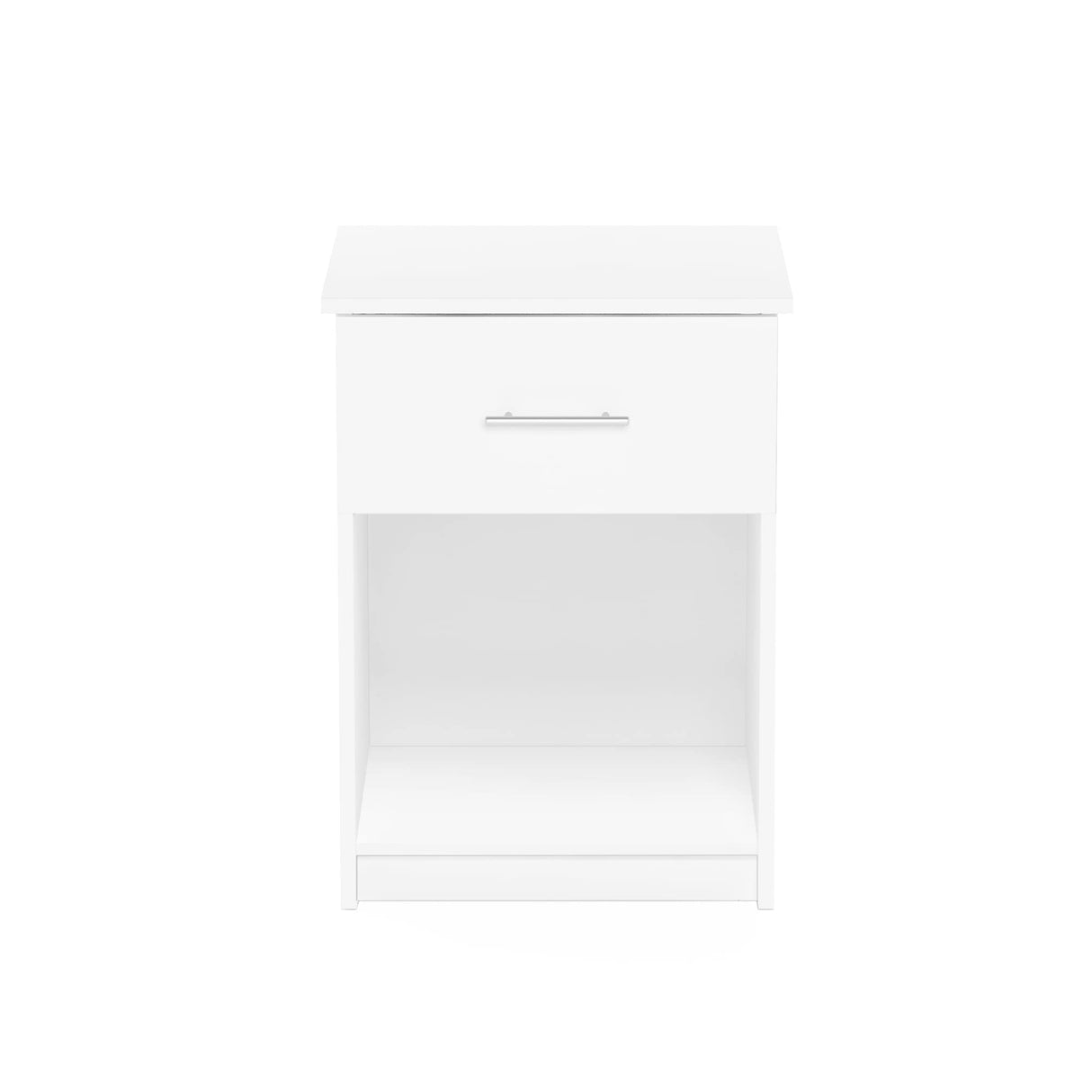 Furinno Tidur Nightstand, Solid White Furinno