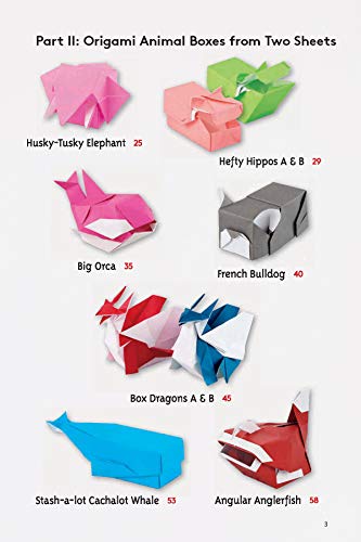 Origami Animal Boxes Kit: Cute Paper Models with Secret Compartments! (14 Animal Origami Models + 48 Folding Sheets) Tuttle Publishing