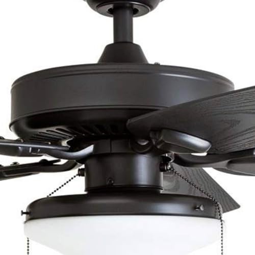 Honeywell Ceiling Fans Belmar 52 Inch Ceiling Fan With Light, Indoor/Outdoor Ceiling Fan with Pull Chain, LED Tri-Mount 5 Blade Design, ETL Damp Rated, Bronze (50512-01) Honeywell Ceiling Fans