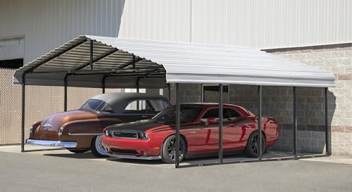 ARROW CPH202007, 20x20, Eggshell Carports, 20' x 20' Arrow