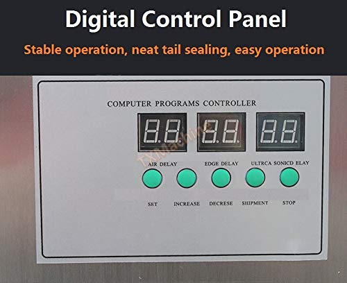 TXMACHINE® Ultrasonic Plastic Tube Sealing Machine tube tail welding sealer cutter with printing function (110V/60HZ, 5-80MM/0.19-3.149inch sealing diameter) TXMACHINE