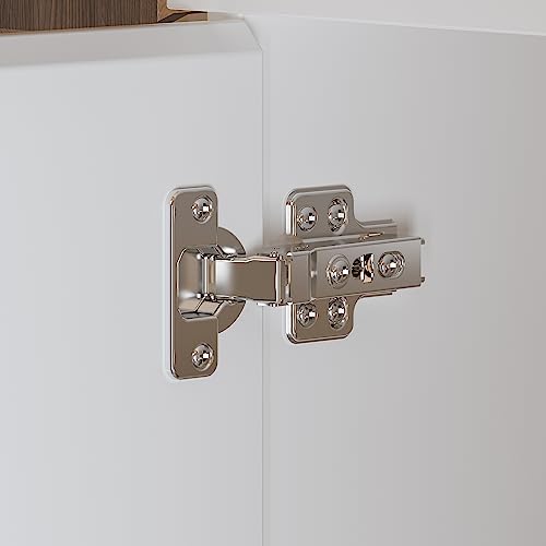 Hitow Mirror Wardrobe Armoire with Drawers, Wardrobe Armoire Closet with Glass Full Length Mirror Doors Drawers & Hanging Rod, Wood Wardrobe Clothes Storage Cabinet for Bedroom, White Hitow