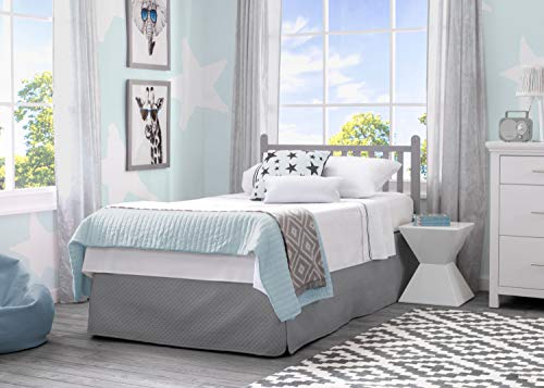 Delta Children Emery Mini Convertible Baby Crib with 2.75-inch Mattress, Grey Delta Children